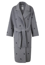Dámský kabát Sportalm Airy 100216 Grey Melange Dark (58)