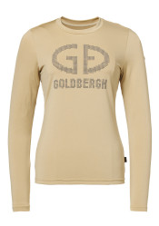 Dámské funkční tričko Goldbergh Blitz Long Sleeve Tee Caramello