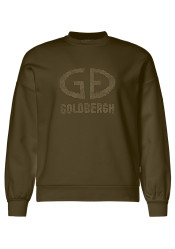 Dámská mikina Goldbergh Alessandra Crew Neck Sweater Dark Olive