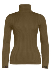Dámský rolák  Goldbergh Mira Long Sleeve Knit Sweater Dark Olive