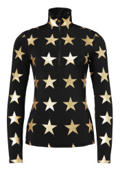 Dámské triko Goldbergh Lunaria Ski Pully Black/Gold