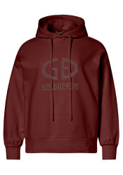 Dámská mikina Goldbergh Giorgia Hooded Sweater Vino Rosso