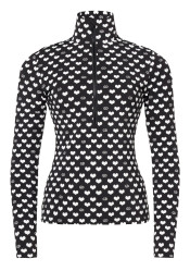 Dámské triko Goldbergh Cuori Ski Pully Cuori Black