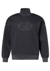 Dámská mikina Goldbergh Sizzle Turtle Neck Sweater Black Lurex Melange