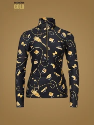 Dámské triko Goldbergh Farfalle Ski Pully La Pasta Dorata Black