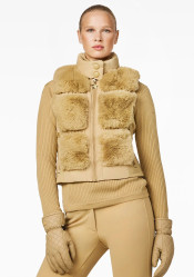 Dámská vesta Goldbergh Chic Bodywarmer Faux Caramello