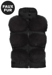 Dámská vesta Goldbergh Chic Bodywarmer Faux Black