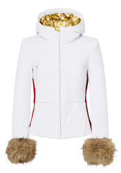 Dámská bunda Goldbergh Eden Ski Jacket Faux White