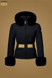 Dámská bunda Goldbergh Prezioso Ski Jacket Faux Borde Black