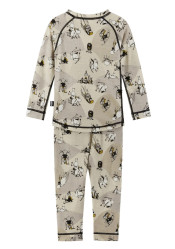 Set dětského funkčního prádla Reima Moomin Trivsam - Sandy Beige