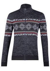 Pánský svetr Newland N3 4123/0167 Man Full Zip Black/Dark G