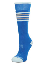 Dětské lyžařské ponožky Spyder 38F635403-CYB Youth Sweep Ski Socks, Cyan Blue
