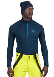 Pánská mikina Rossignol-BLACKSIDE FLEECE HZ-DARK NAVY