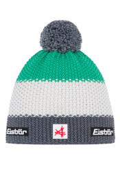 Pánská čepice Eisbär-Star Pompon MÜ SA-anthr-white-mineral green