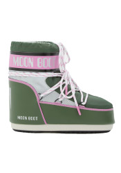 Dámské sněhule Moon Boot Icon Low Space Racing-GH01 Forest Green/Silver/Pink