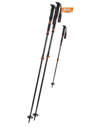 Skialpové hole Komperdel CARBON C2 Ultralight Black/Orange