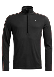 Pánský funkční rolák Ortovox 185 Rock'N'Wool Zip Neck M Black Raven