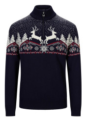Pánský svetr Dale of Norway Dale Christmas Masc Sweater Navy Offwhite Redrose
