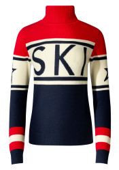 Dámský svetr - Perfect Moment Schild Sweater Red/Navy