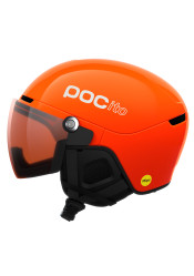 Dětská lyžařská helma POC POCito Obex Visor Fluorescent Orange