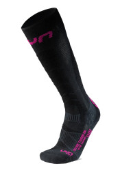 Podkolenky UYN W Ski Touring One Bio Socks Black/Pink Yarrow B994