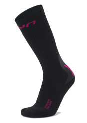Ponožky UYN W Ski One Alpine Merino Socks Black/Pink B093