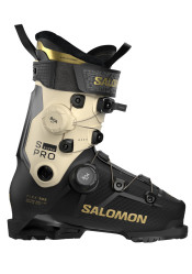 Sjezdové boty Salomon S/PRO SUPRA DUAL BOA 105W - Black/Birch/Gold Met