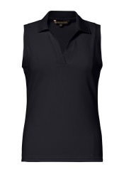 Dámský top Goldbergh Caroline Sleeveless Polo Top Black