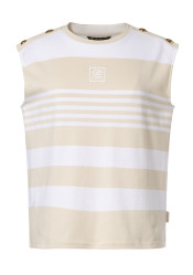 Dámské tílko Goldbergh Mimi Sleeveless Top Champagne/White