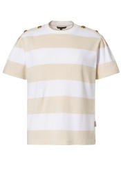 Dámské tričko Goldbergh Lido Short Sleeve Top Champagne/White