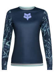 Dámský cyklistický dres Fox W Ranger Ls Jersey Img Print Arctic Blue