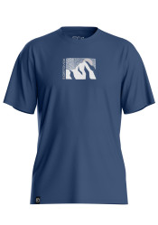Pánské tričko Ortovox 120 Cool Tec Mtn Sun T-shirt M Blue Nunatak