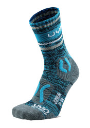 Dětské ponožky UYN Junior Outdoor Explorer Socks Blue Stripes Q137