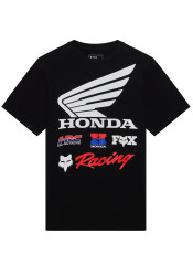 Pánské triko Fox Honda 195 Original Ss Tee Black