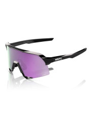 Sluneční brýle 100% S3 - Polished Black - HiPER Polarized Lavender Mirror