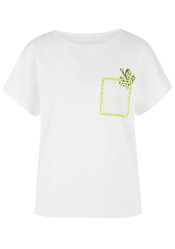Dámské triko Marc Cain AS 48.58 J83 T-Shirt White 100