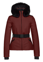 Dámská bunda Goldbergh Hida Ski Jacket Faux Border Vino Rosso