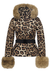 Dámská bunda Goldbergh Jagger Ski Jacket Faux Border Jaguar