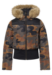 Dámská bunda Goldbergh Kiri Ski Jacket Faux Border Army Print