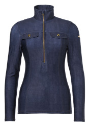 Dámský rolák Goldbergh Yunnai Ski Pully Raw Denim