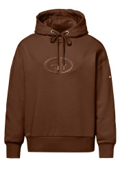 Dámská mikina Goldbergh Calm Hooded Sweater Deep Mocha