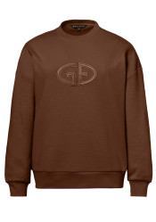 Dámská mikina Goldbergh Tova Crew Neck Sweater Deep Mocha