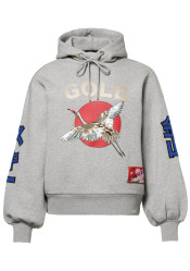 Dámská mikina Goldbergh Tobu Hooded Sweater Grey Melange