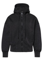 Dámská mikina Goldbergh Alura Hooded Full Zip Cardigan Black Lurex Melange