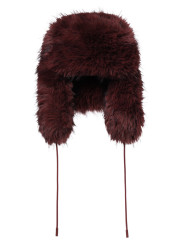 Dámská beranice Goldbergh Cher Fluffy Hat Vino Rosso