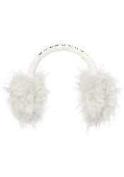 Dámské klapky Goldbergh Fluffy Earwarmers Snow White