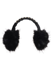 Dámské klapky Goldbergh Fluffy Earwarmers Black