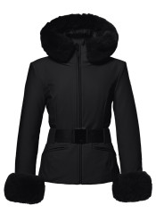 Dámská bunda Goldbergh Prezioso Ski Jacket Faux Border Black