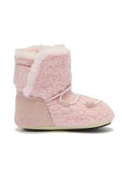 Dětské boty Moon Boot Crib Teddy J042 Dusty Pink