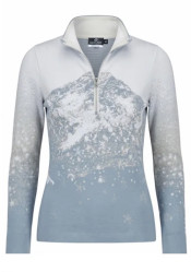 Dámský rolák Newland N4 7025/0260 Lady T-Neck Neige Ice Grey/White